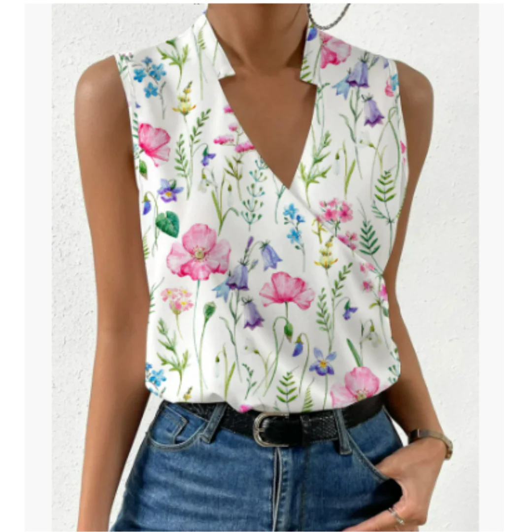 Amber | Soft Summer Casual Top with V-Neck for Women - Image 7