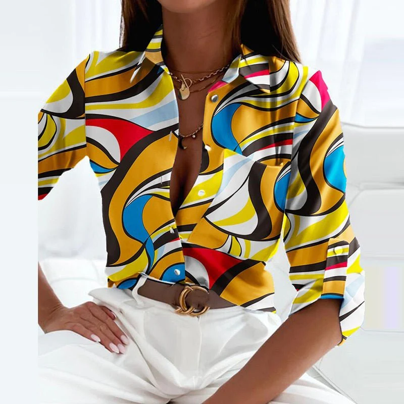 Arabella | Turned-Down Collar Blouse - Image 16