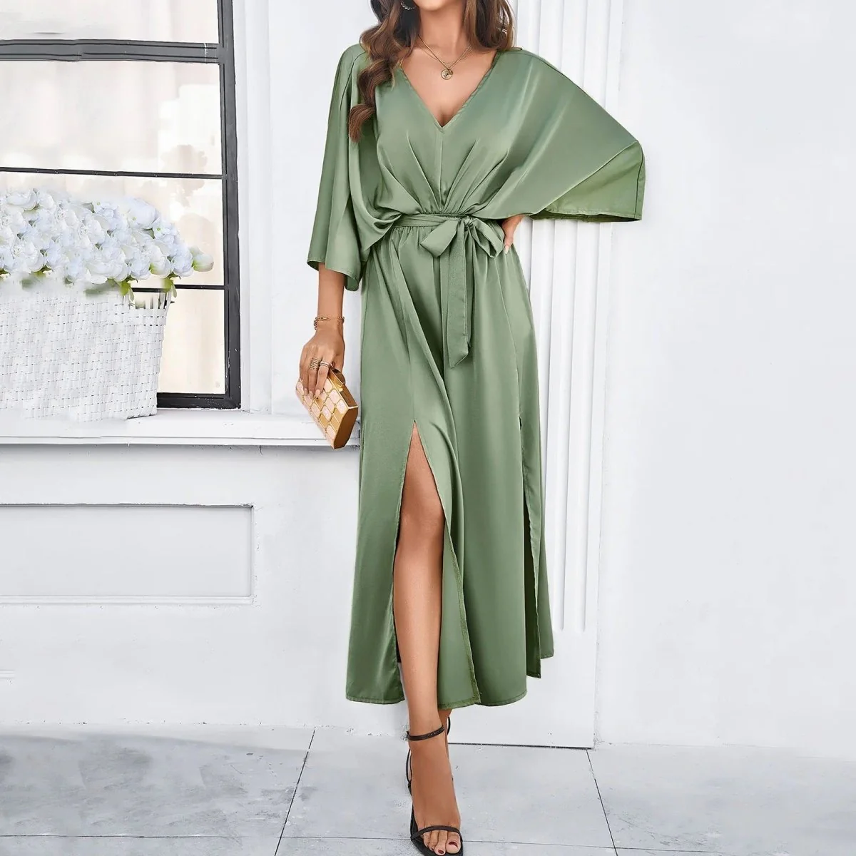Aurelia | V-Neck Spring Dress - Image 4