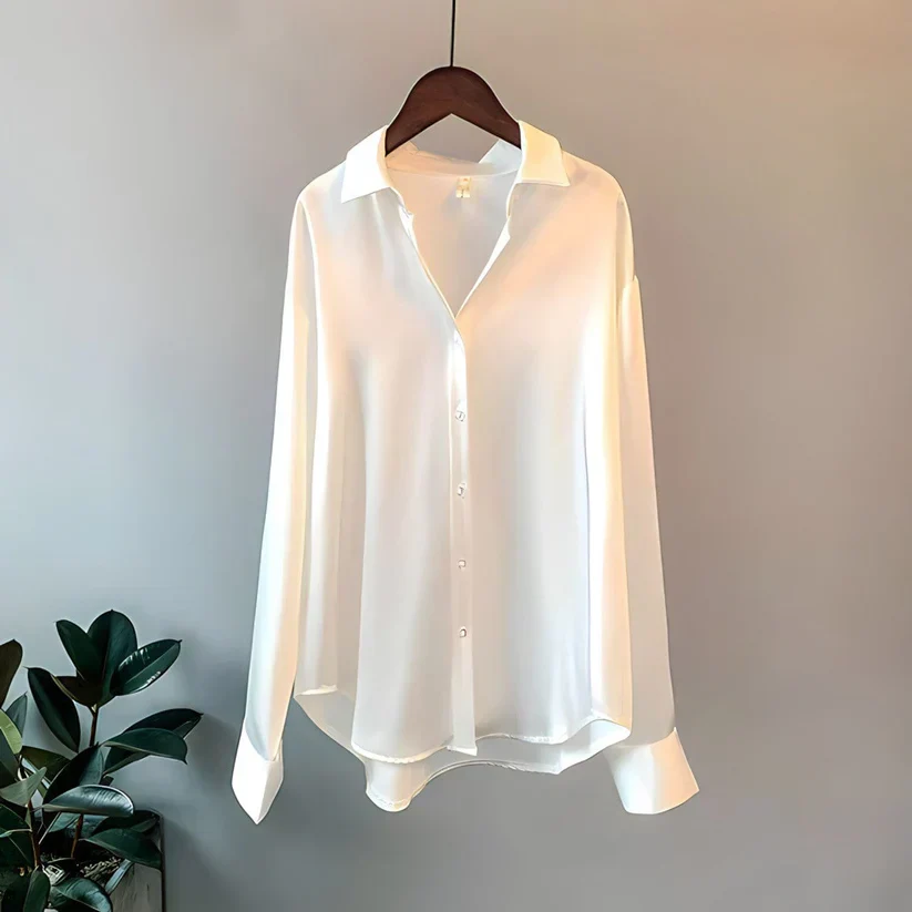 Cali | Elegant Silk Shirt - Image 4