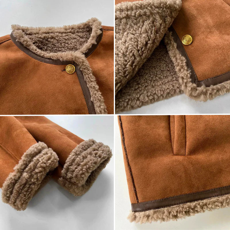 Charlotte | Shearling Button Jacket - Image 4