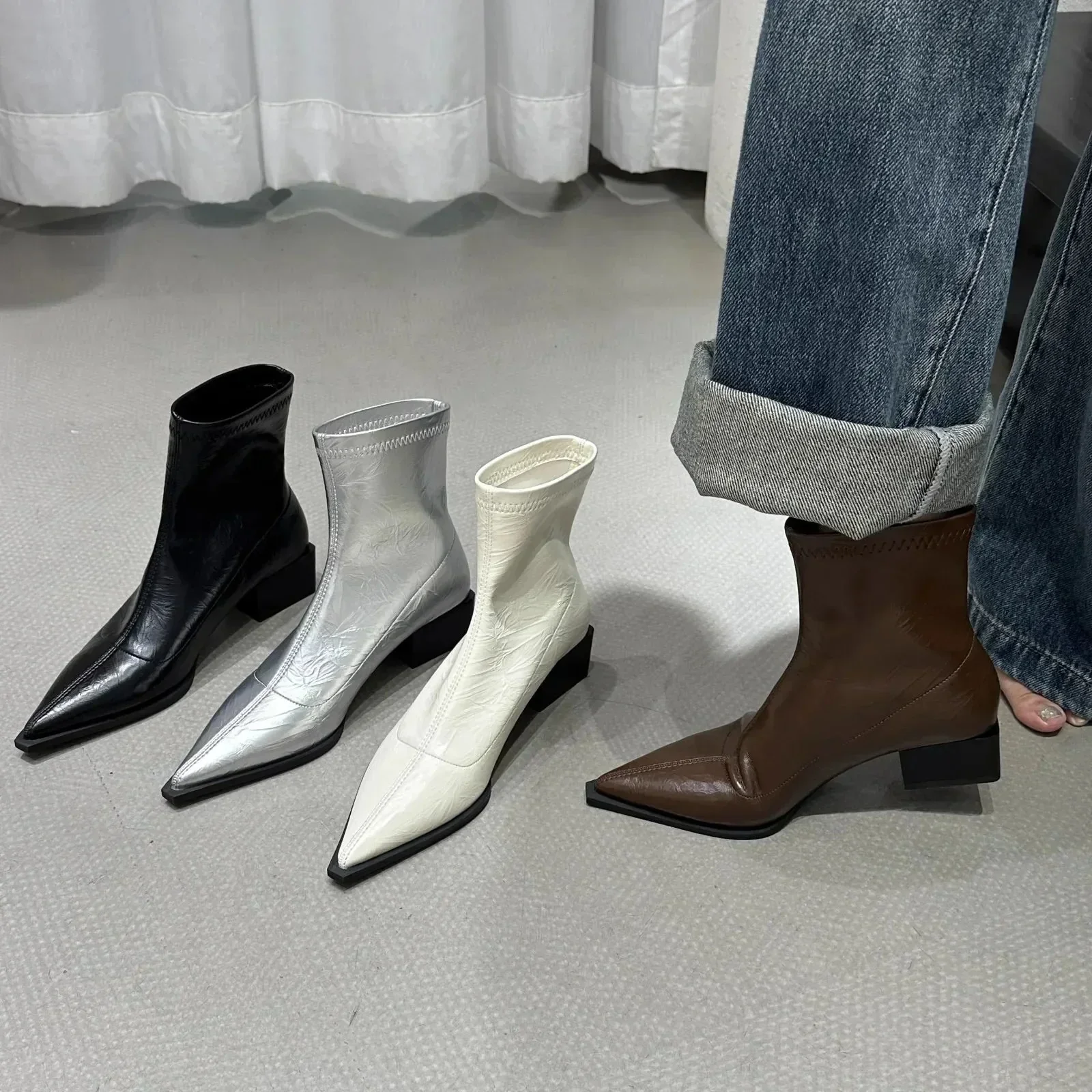 Cosima | Tapered Ankle Boots - Image 4