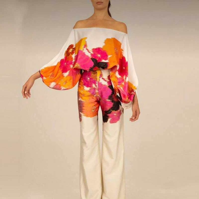 Edith | Comfy Silk Blouse & Pants Set - Image 3