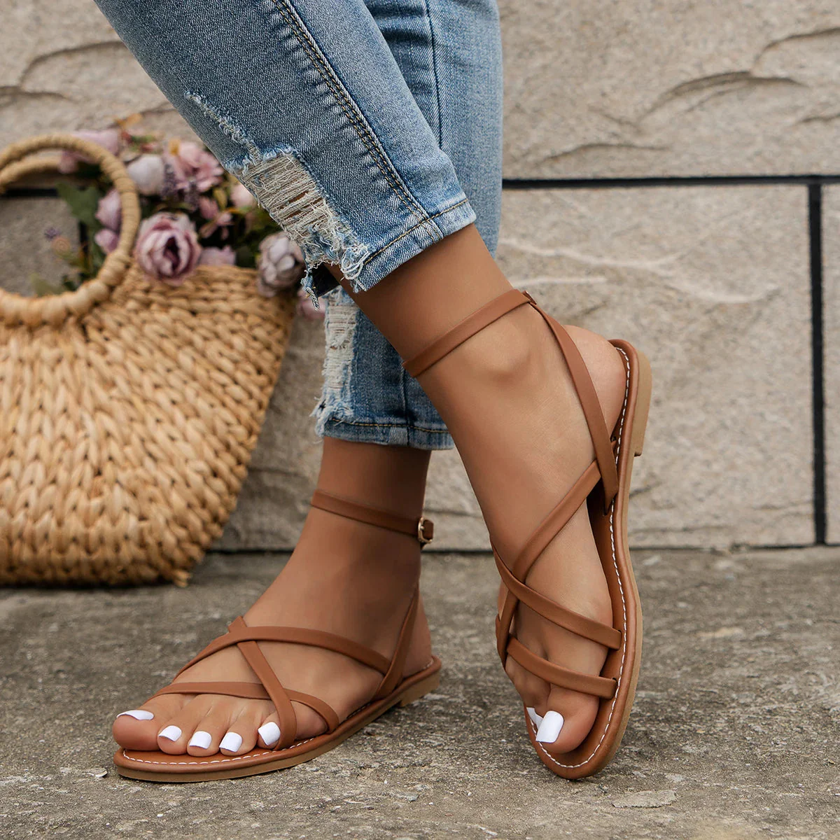 Effie | Chic Roman Sandals - Image 5