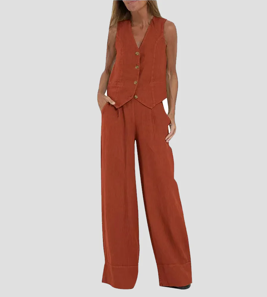 Eleanor | Sleeveless Linen Set - Image 14