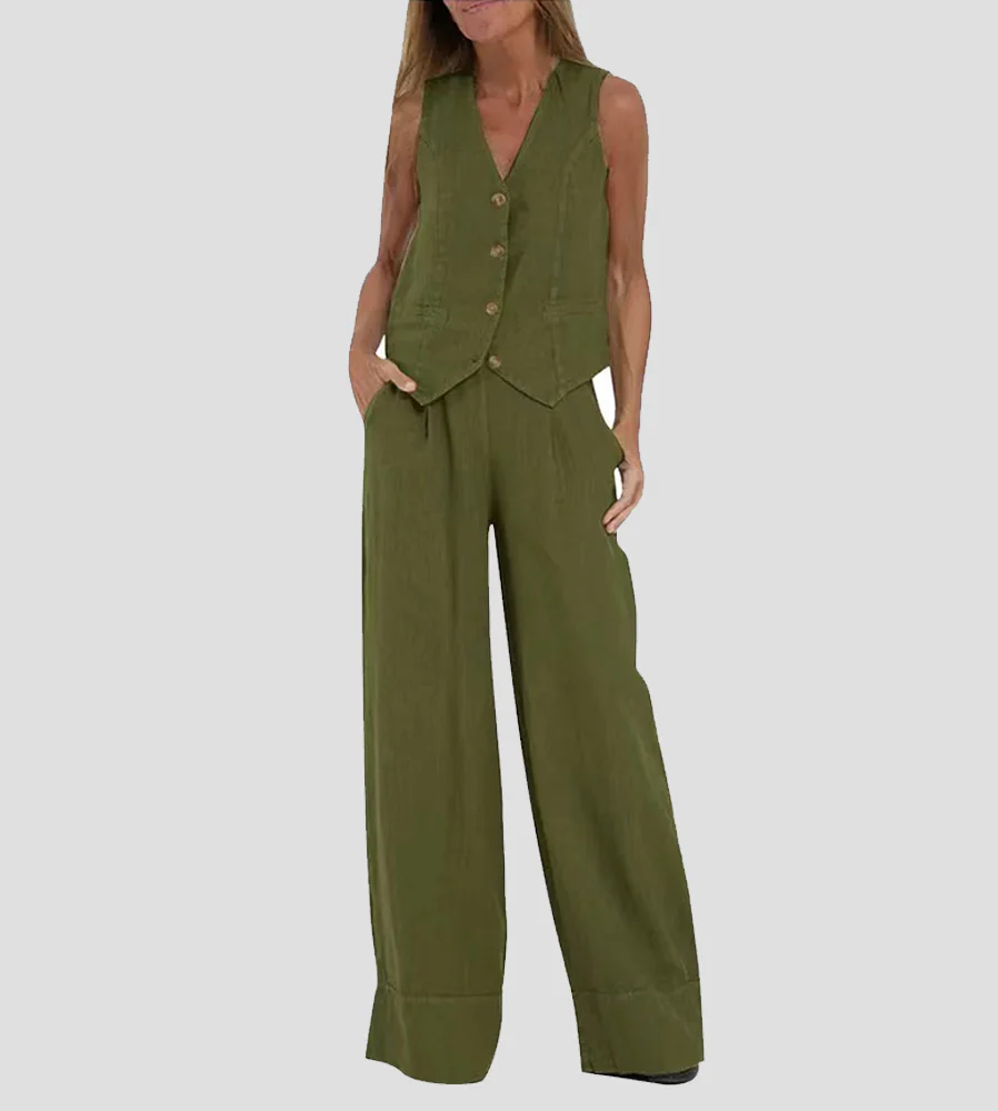 Eleanor | Sleeveless Linen Set - Image 15