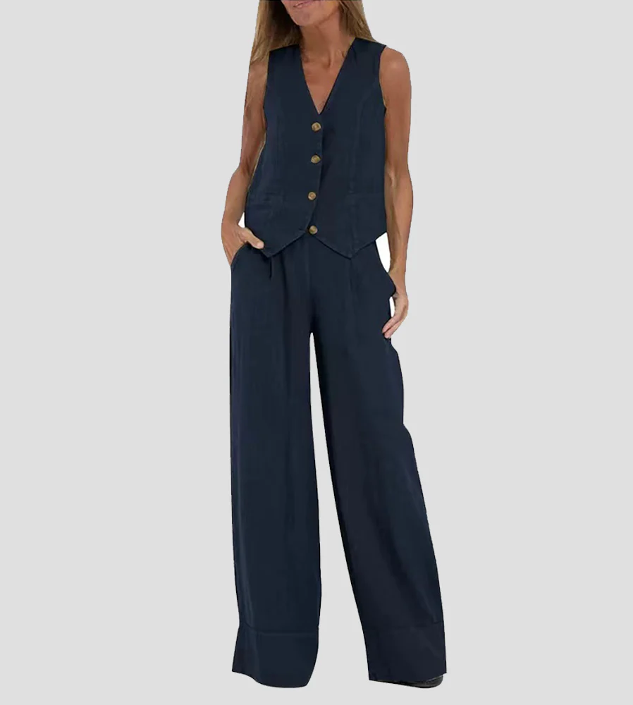 Eleanor | Sleeveless Linen Set - Image 16