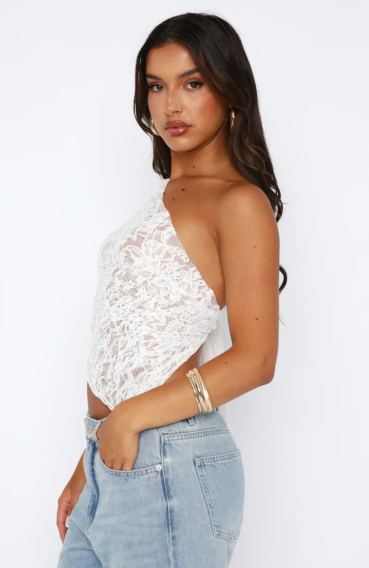 Eliza | One shoulder Lace Top - Image 6