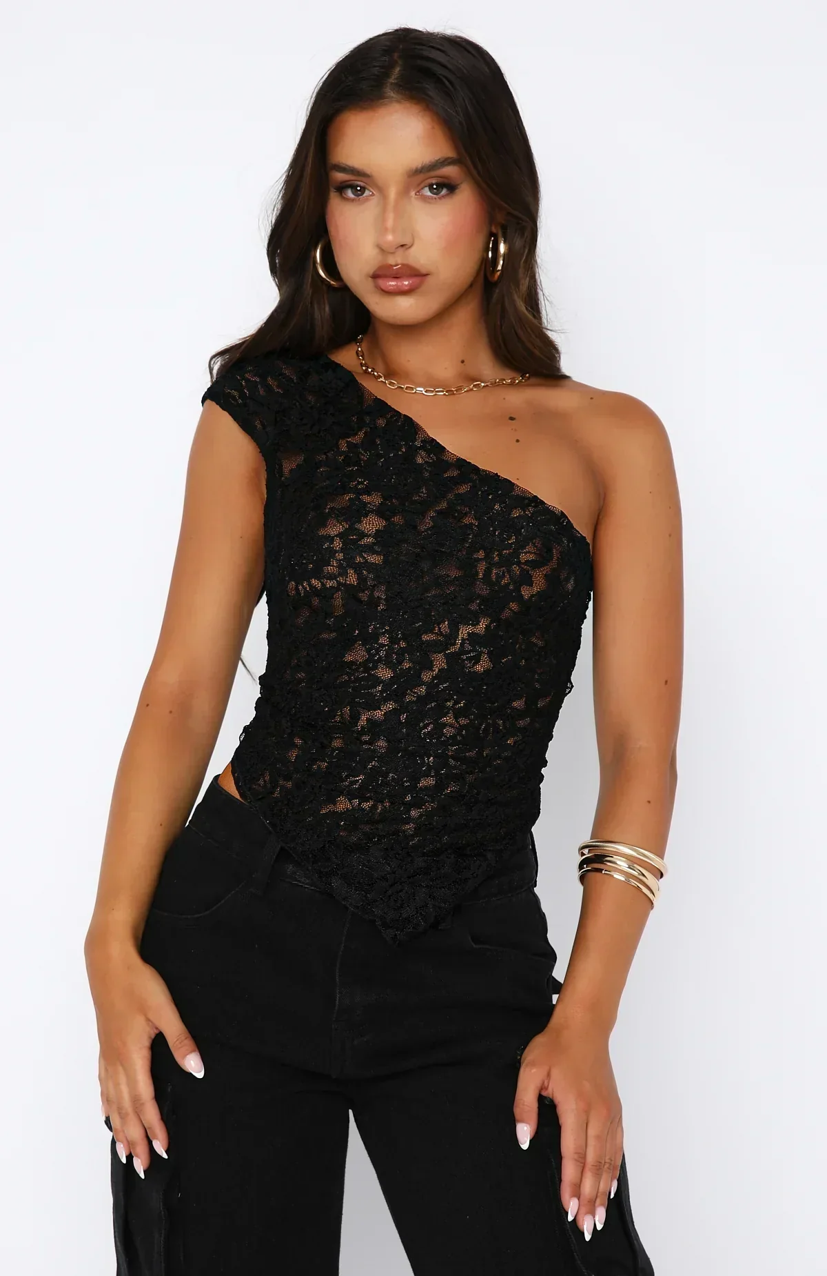Eliza | One shoulder Lace Top - Image 7
