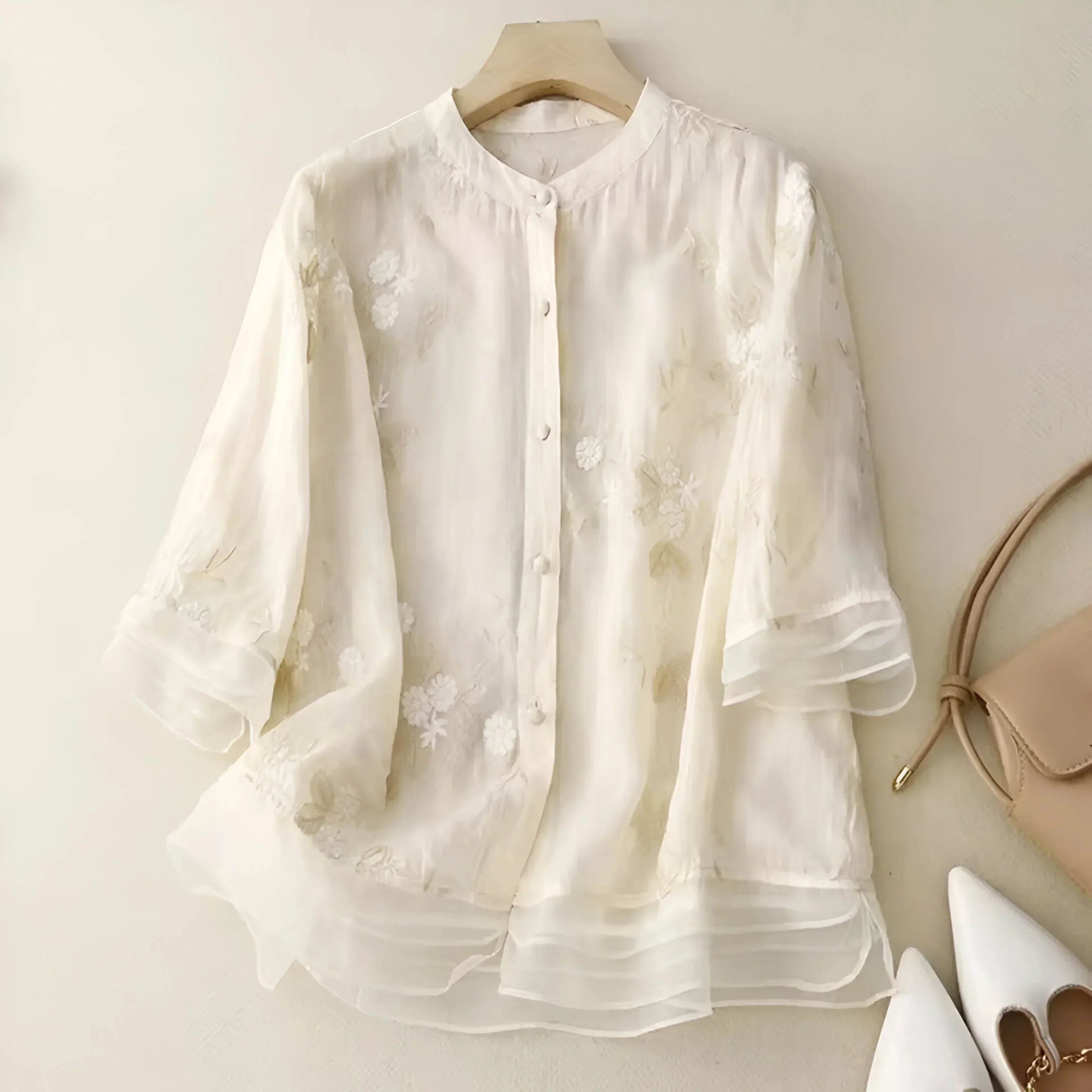 Elodie | Floral Button Blouse - Image 4