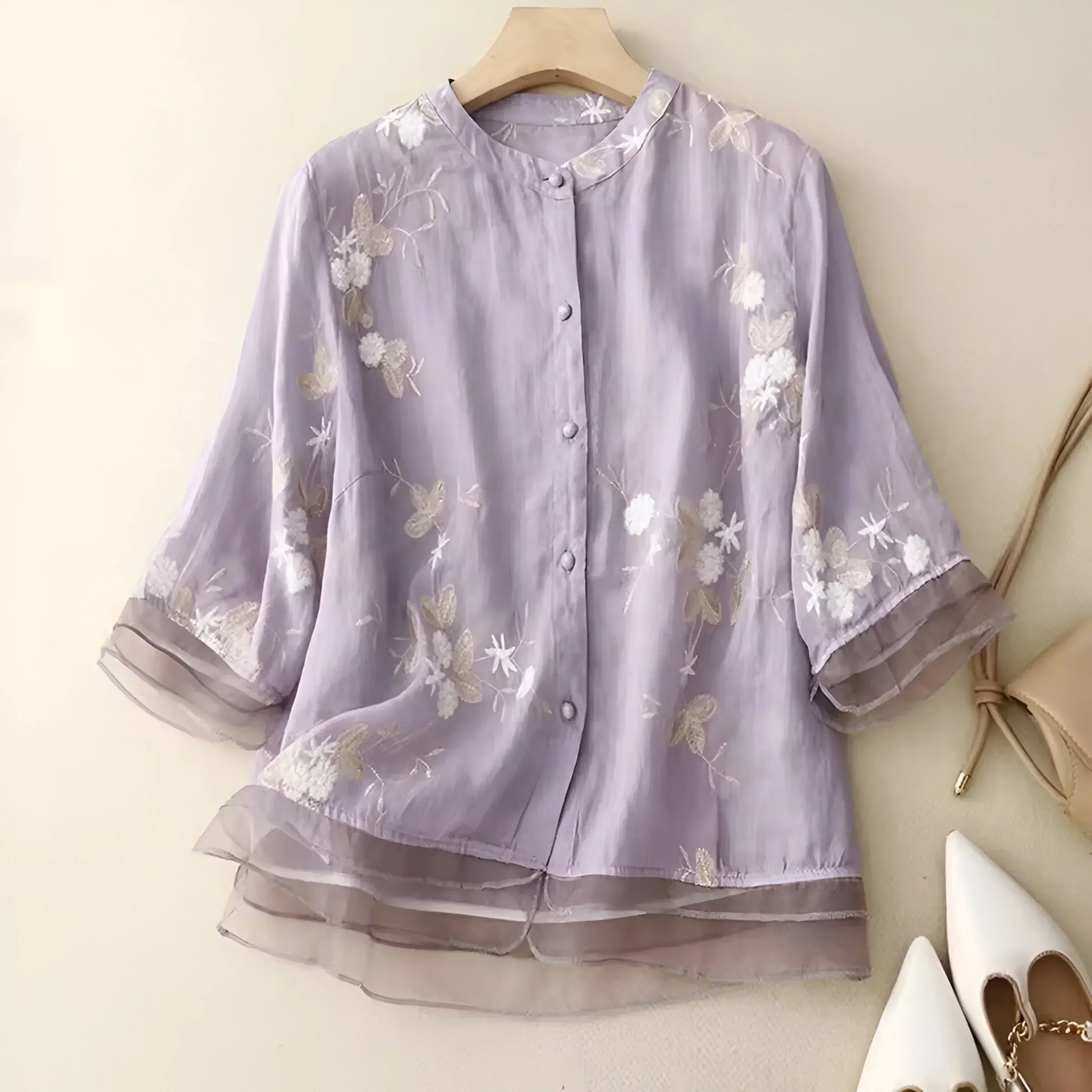 Elodie | Floral Button Blouse - Image 6