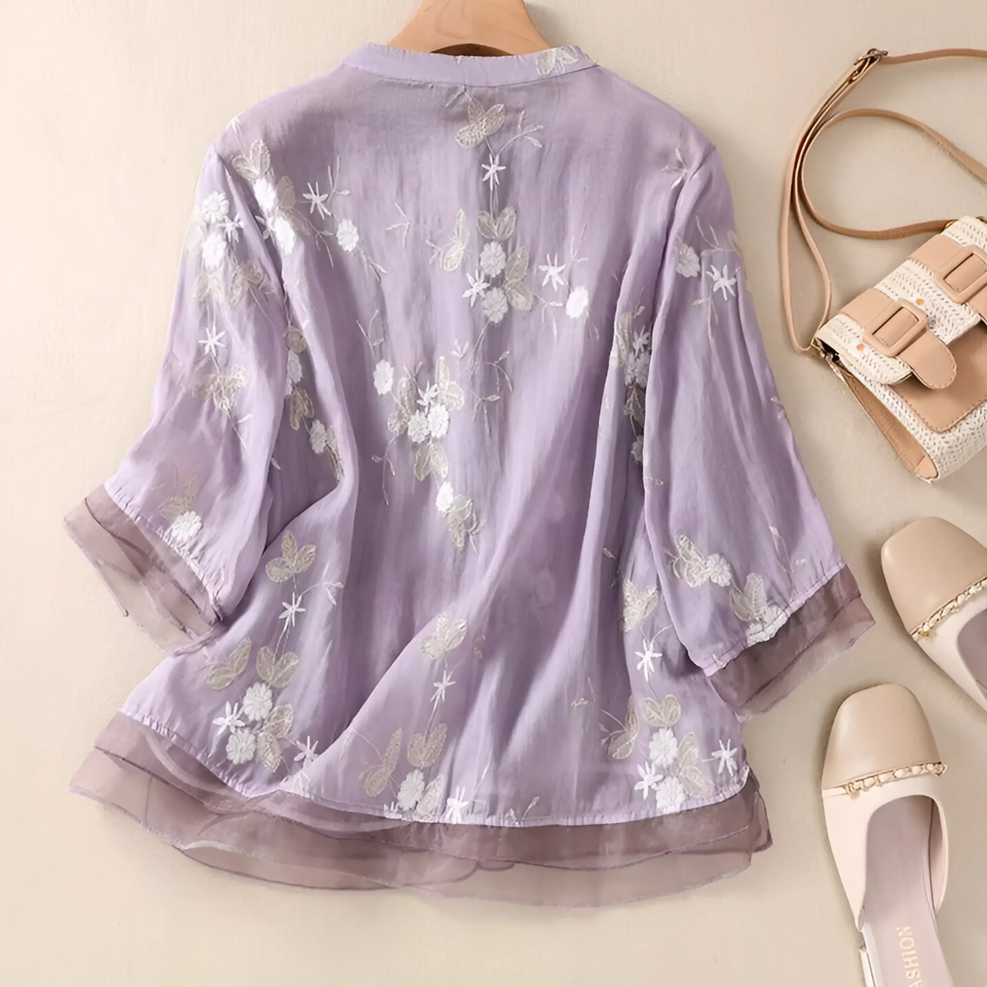 Elodie | Floral Button Blouse - Image 7