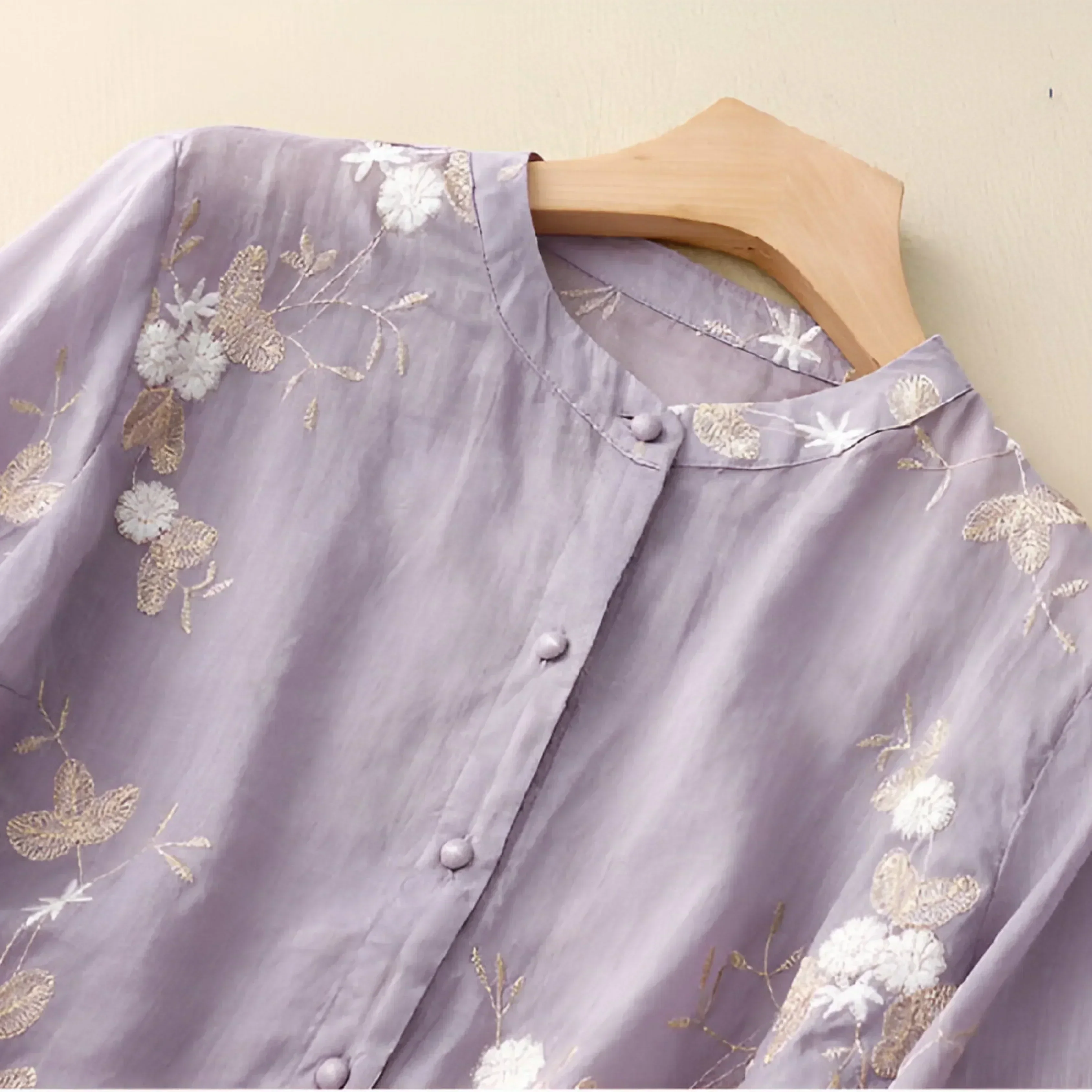 Elodie | Floral Button Blouse - Image 8