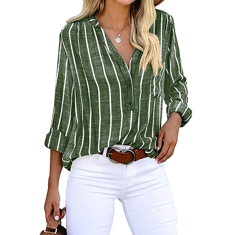 Florence | Striped Casual Blouse - Image 4
