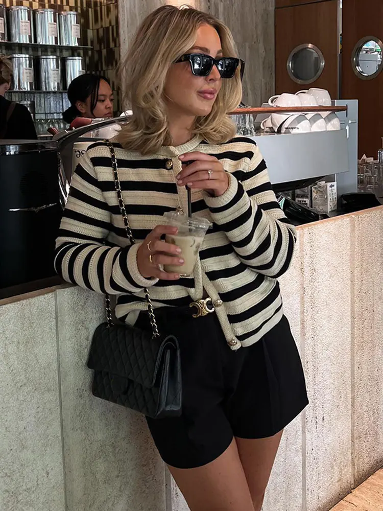 Hattie | Striped Cardigan - Image 3
