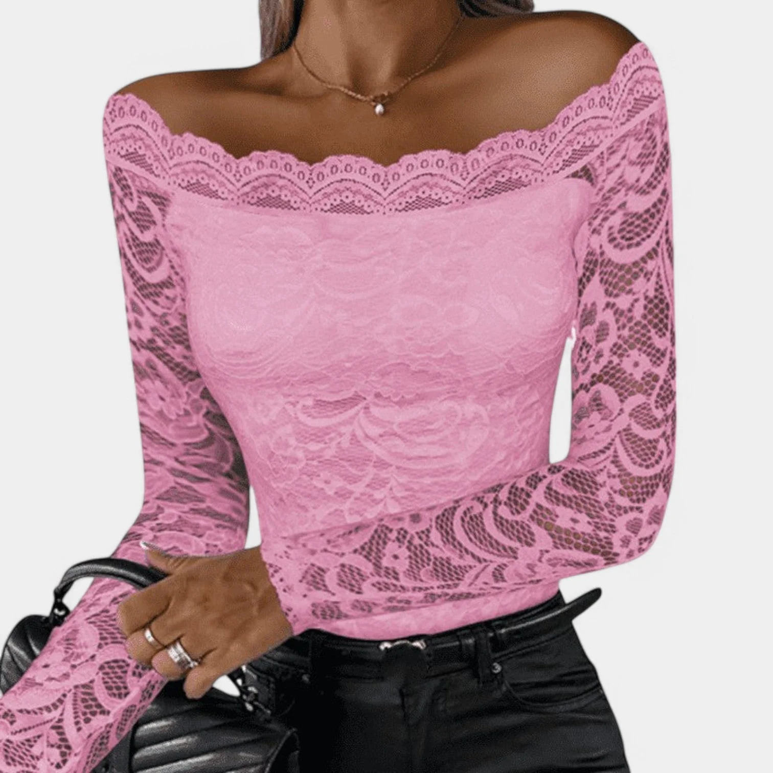 Isolde | Elegant Lace Off-Shoulder - Image 4