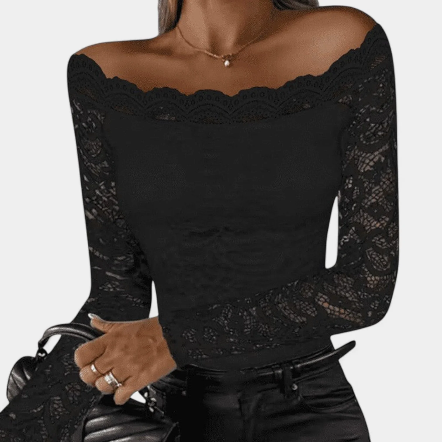 Isolde | Elegant Lace Off-Shoulder - Image 6