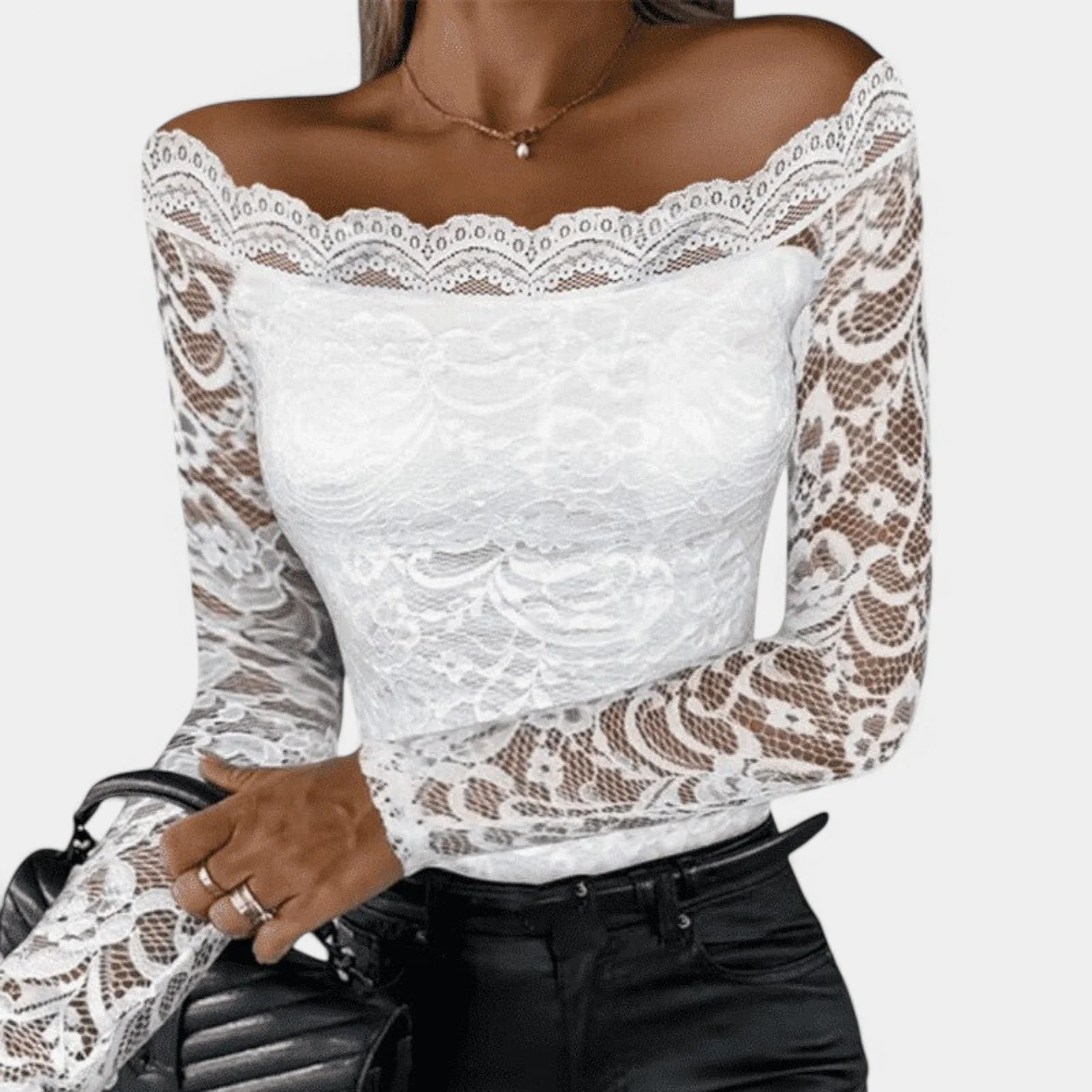 Isolde | Elegant Lace Off-Shoulder - Image 7