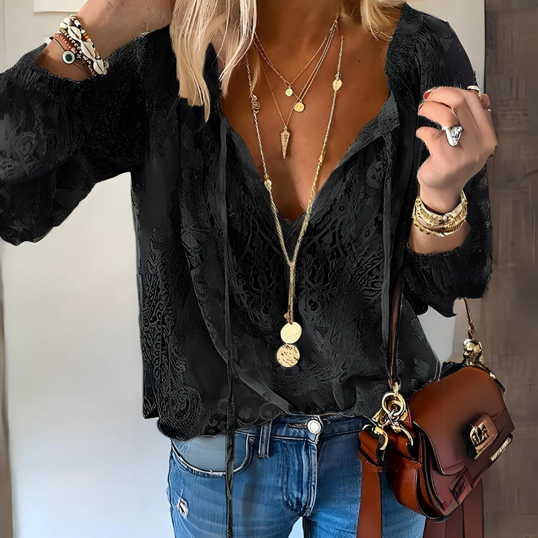 Joy | Crocheted Women's Boho Blouse - Image 3