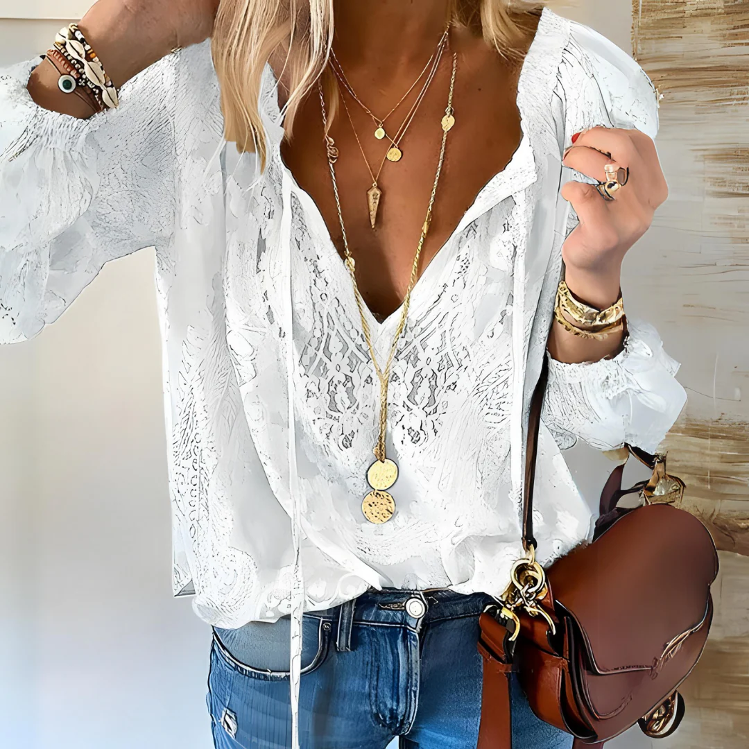 Joy | Crocheted Women's Boho Blouse - Image 4