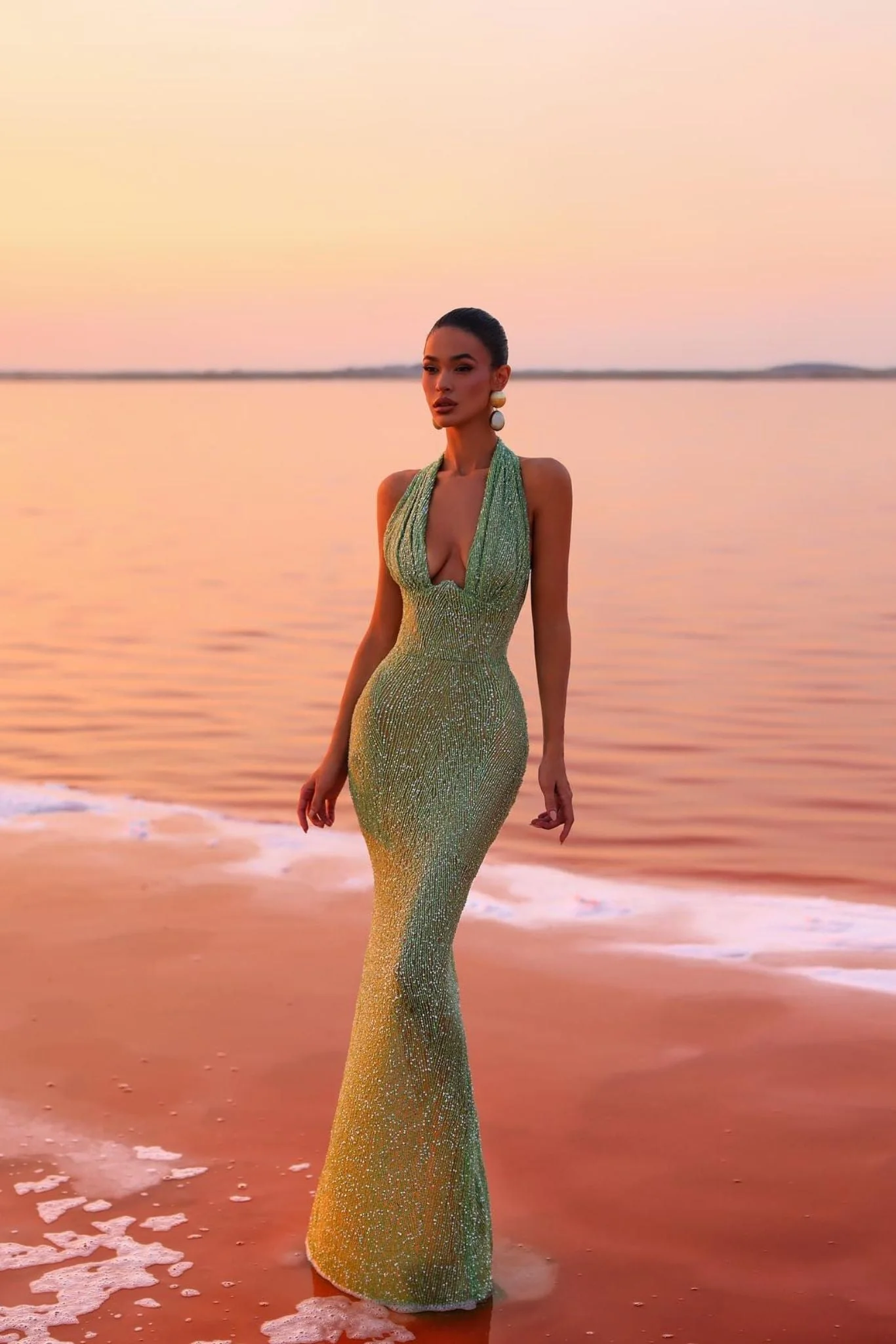 Leonie | Emerald Allure Dress - Image 5
