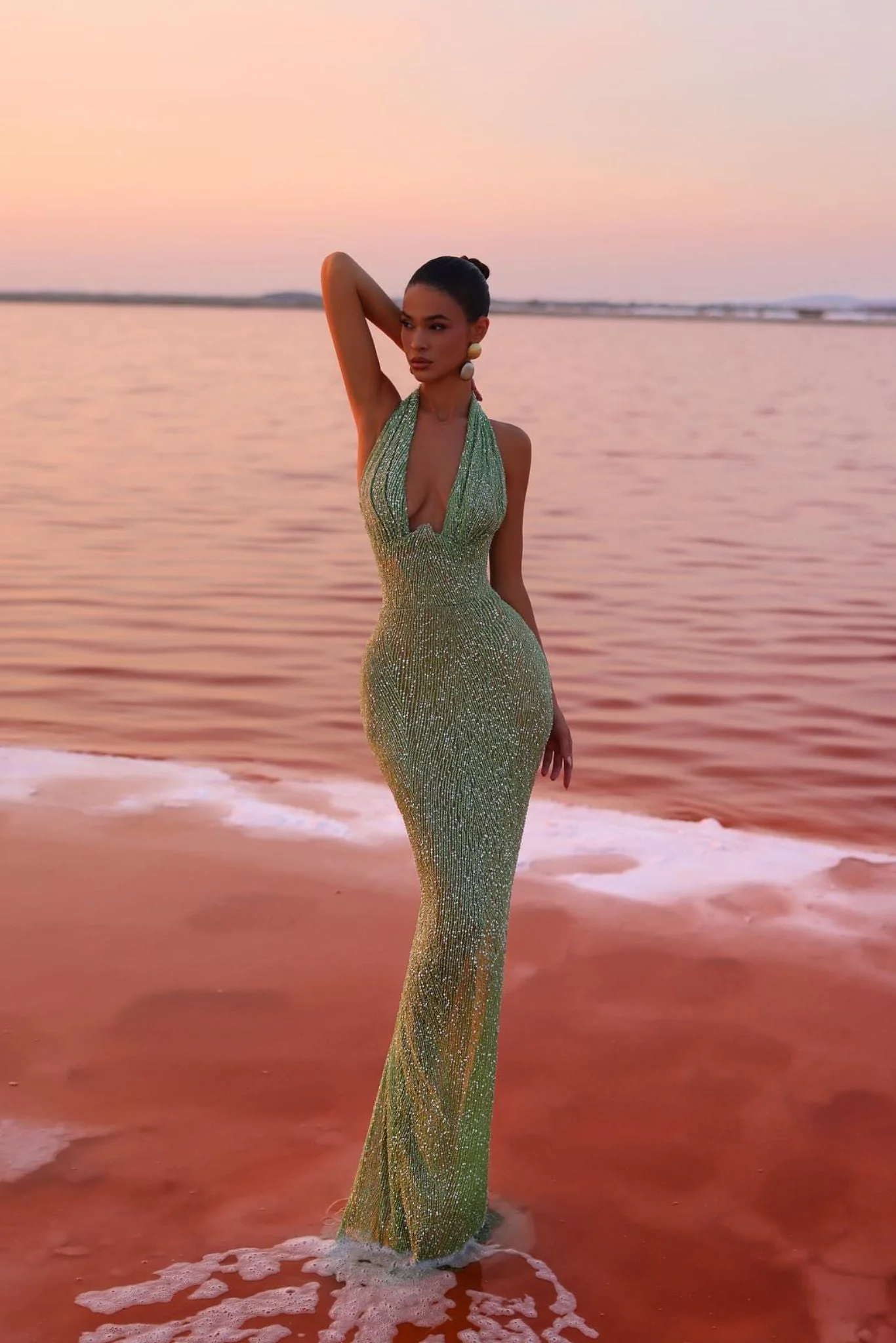 Leonie | Emerald Allure Dress - Image 6