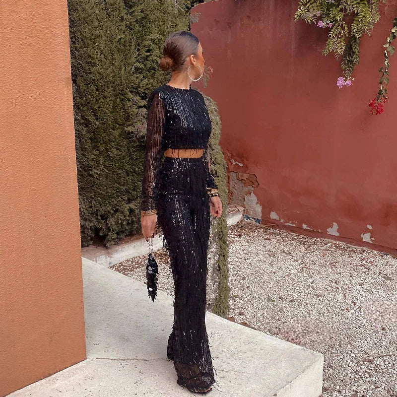 Lilith | Croptop Trouser Set - Image 10