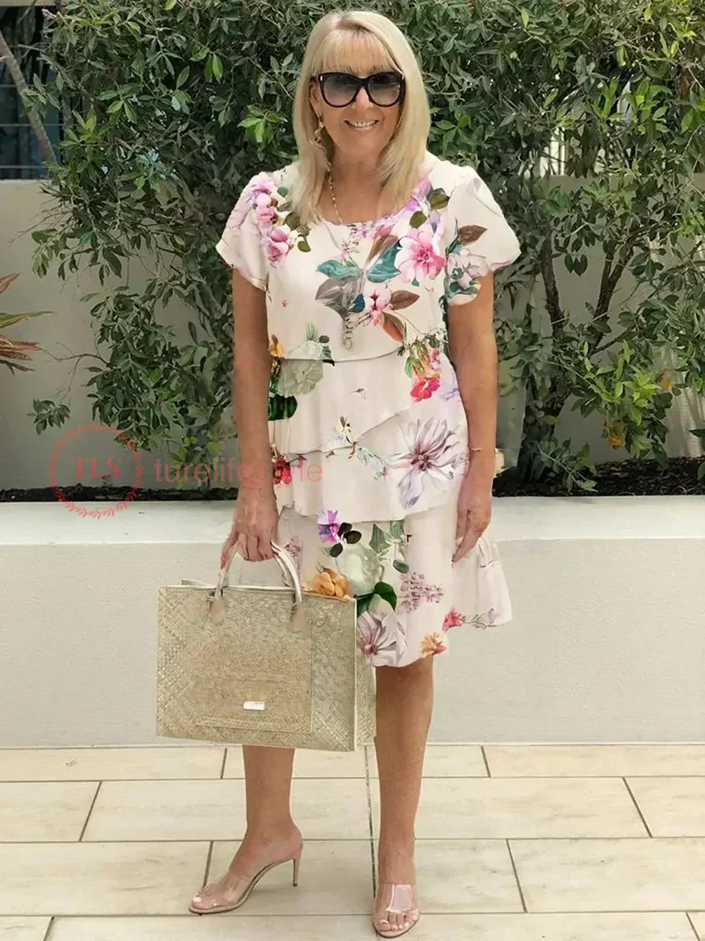 Macey | Ruffled Floral Dress - Image 4