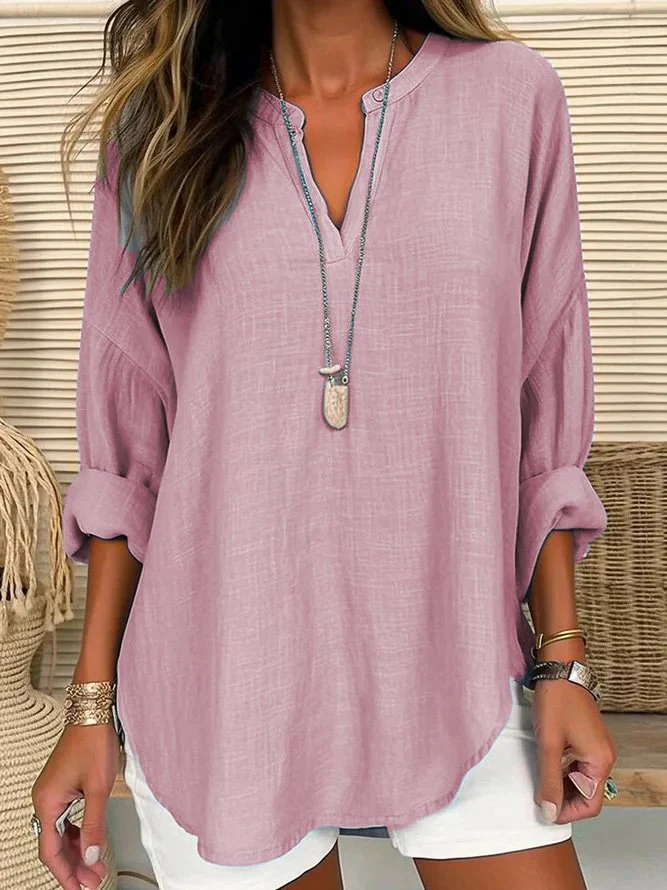 Marjorie | Casual Linen Blouse - Image 3