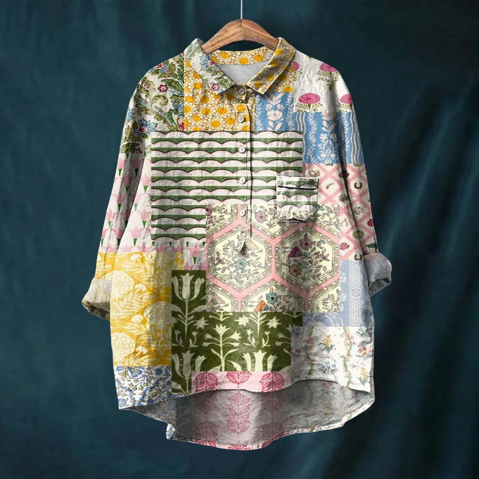 Megan | Elegant Floral Shirt - Image 3