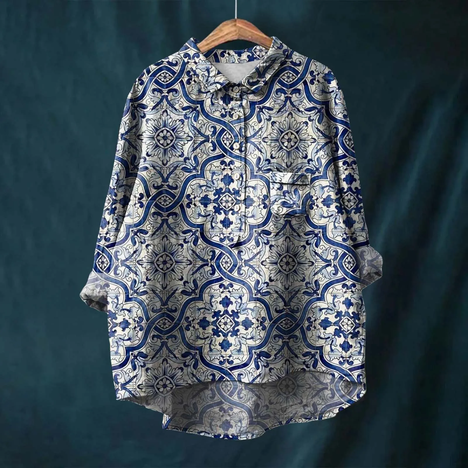 Megan | Elegant Floral Shirt - Image 4