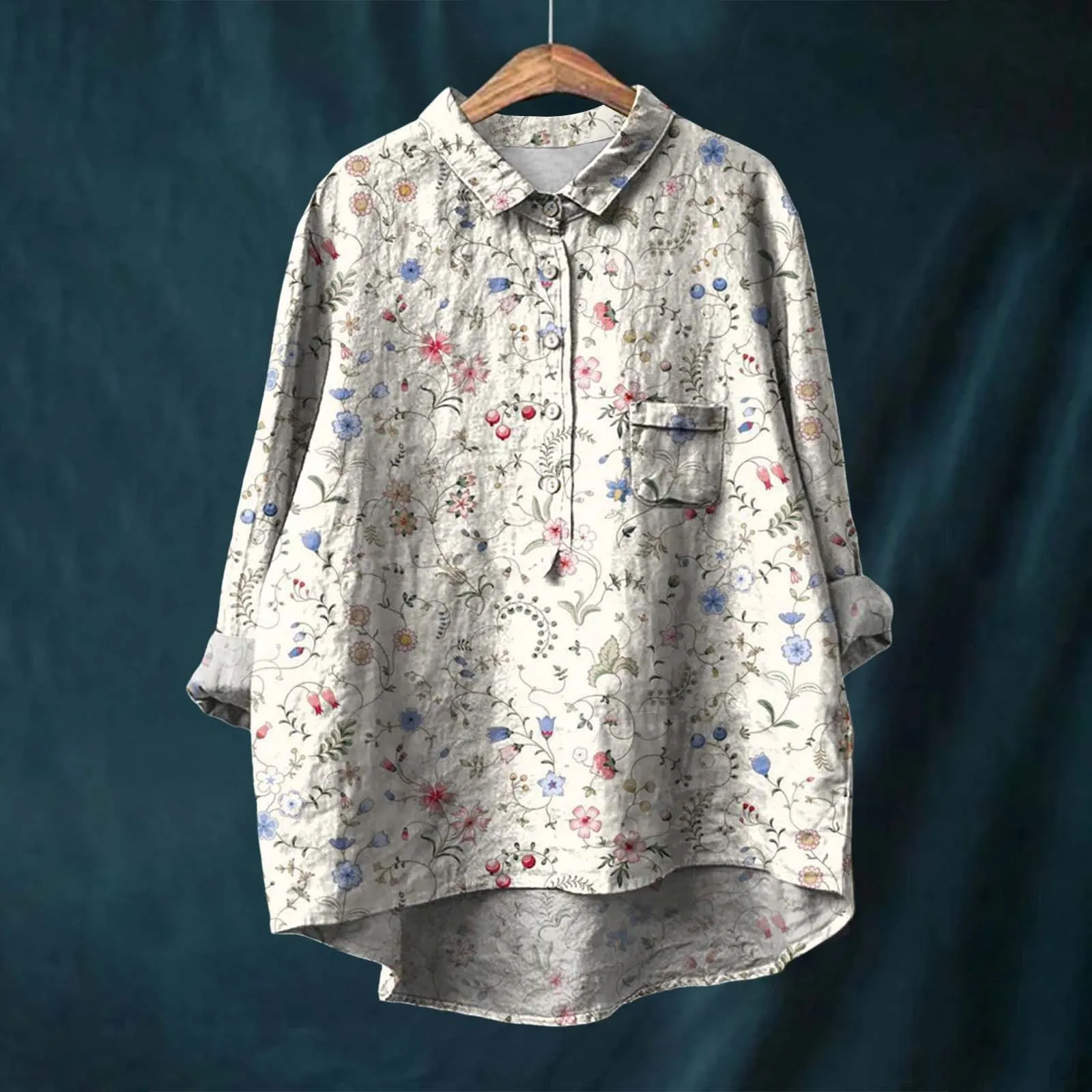 Megan | Elegant Floral Shirt - Image 5