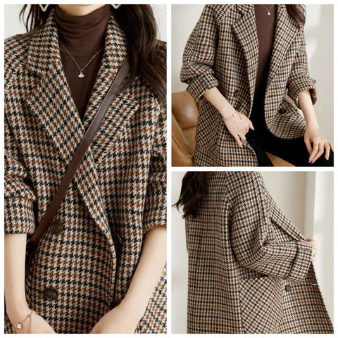Persephone | Women's Checkered Jacket - Image 5
