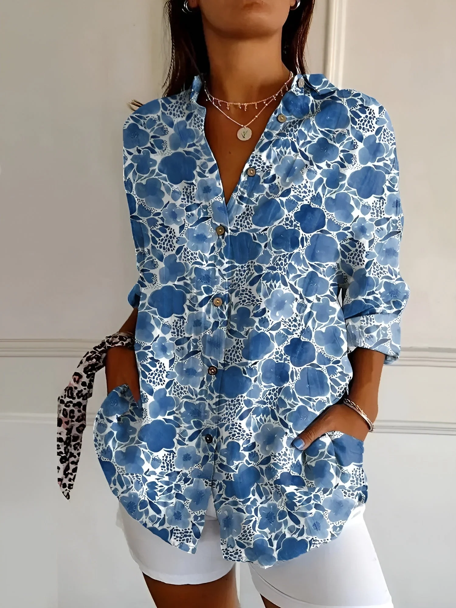 Rebecca | Floral Breeze Button-Up Shirt - Image 6