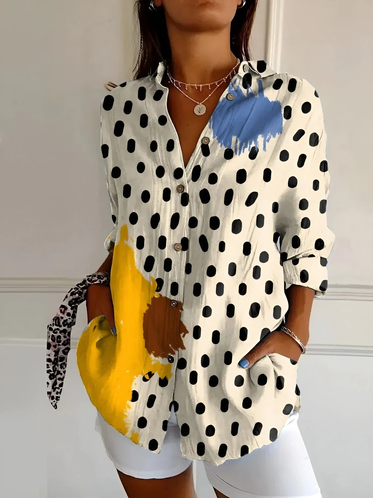 Rebecca | Floral Breeze Button-Up Shirt - Image 9