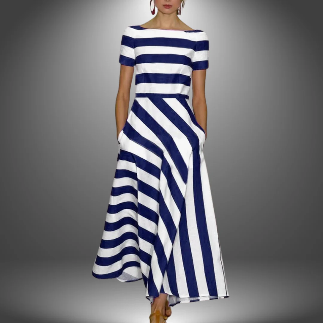 Renata | Elegant A-Line Maxi Dress - Image 3