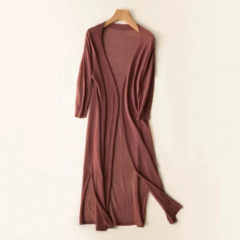Sybella | Long Knitted Cardigan - Image 3