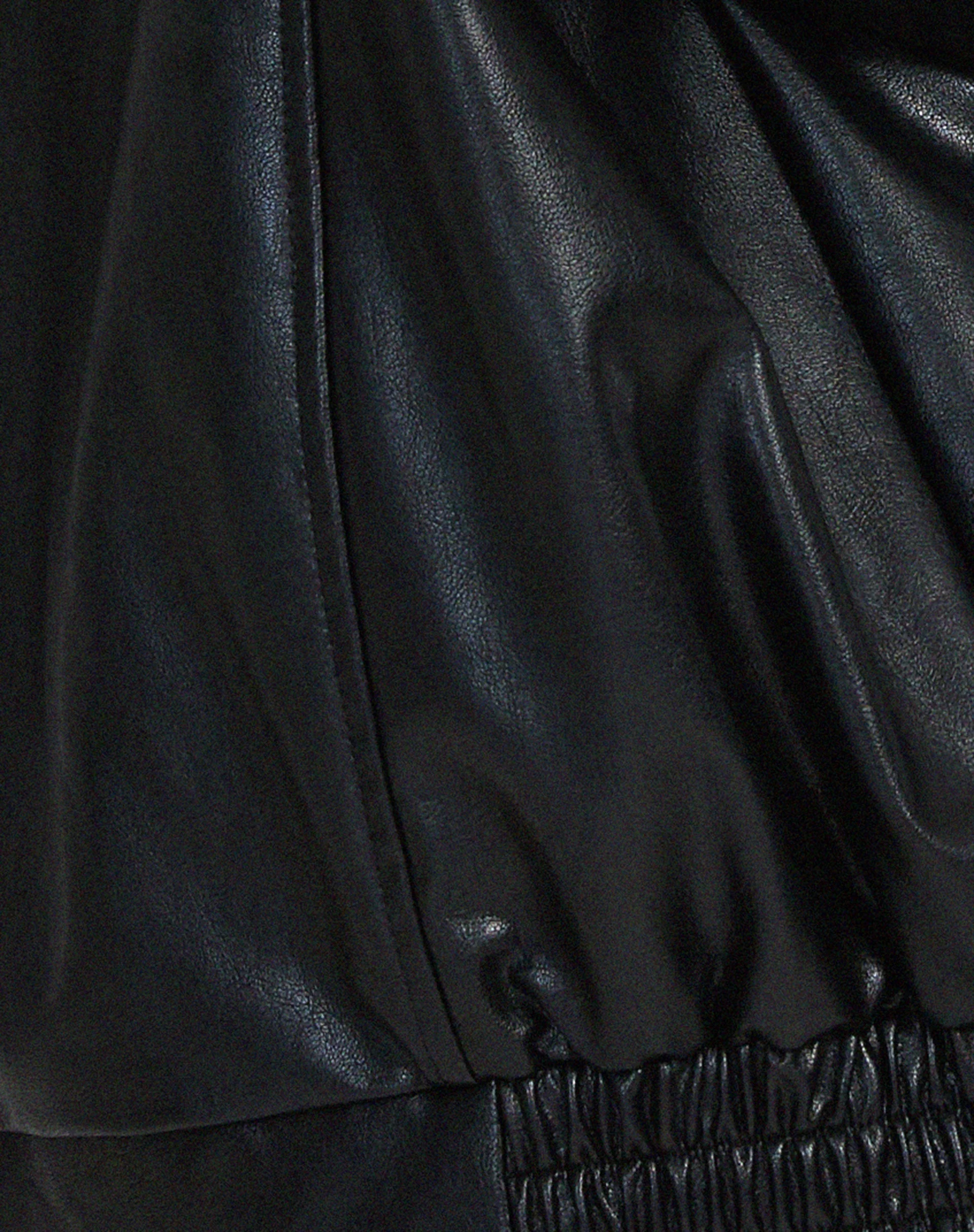 Sybil | Loose Leather Jacket - Image 9