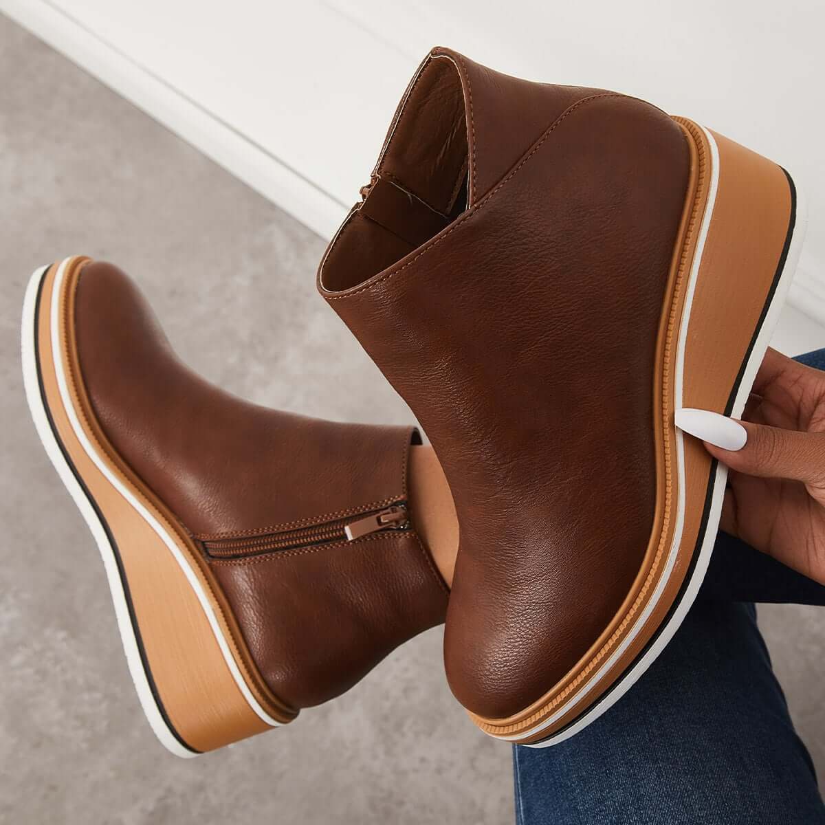 Sybil | Trendy Platform Boots - Image 15