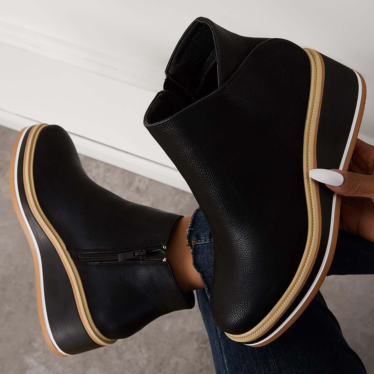 Sybil | Trendy Platform Boots - Image 3