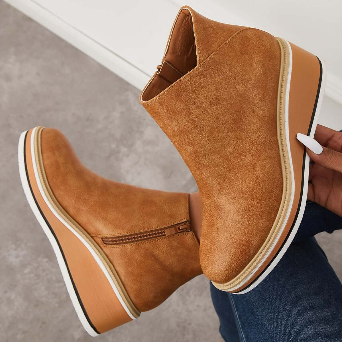 Sybil | Trendy Platform Boots - Image 9