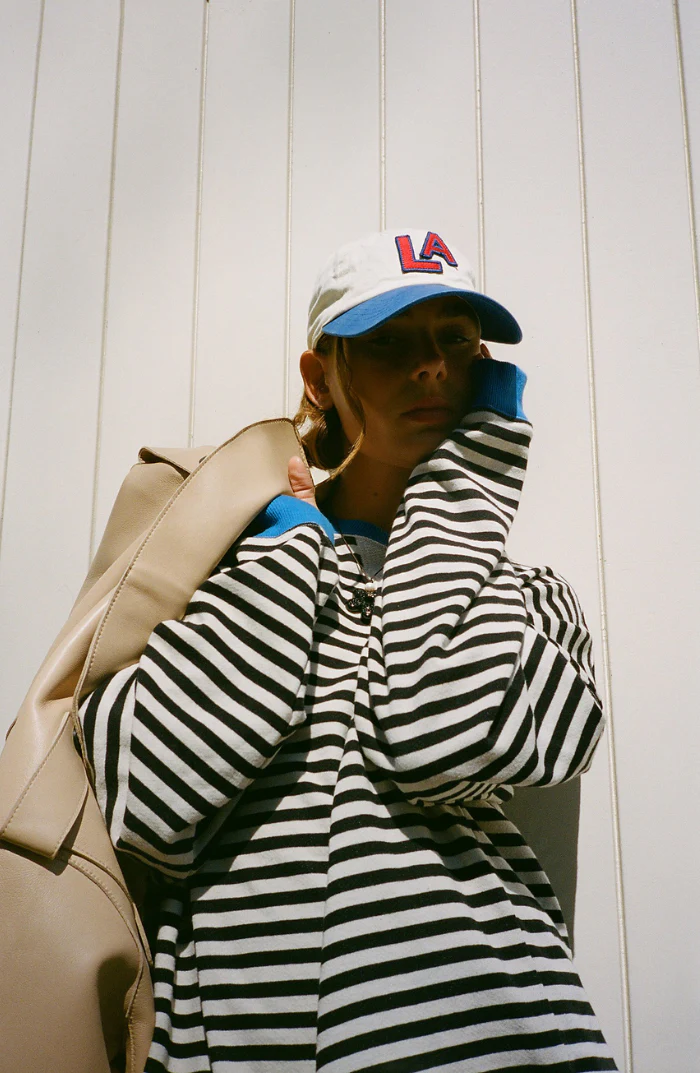 Tahlia | Striped Oversized Sweater - Image 8